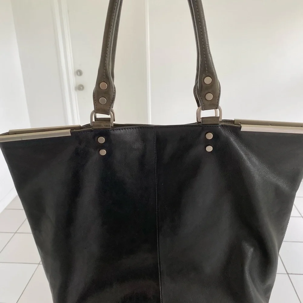 Kenneth Cole Black Tote with Metallic Details - Picture 2 of 9